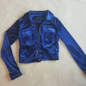Blue Velvet Forever 21 Jacket
